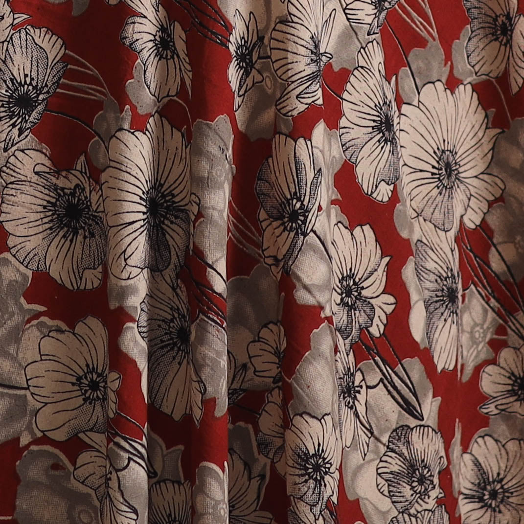 Kalamkari Printed Cotton Fabric 07