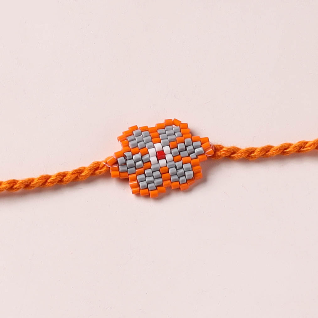 Handmade Beadwork Rakhi for Brother 07