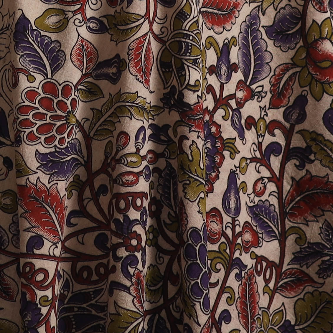 Kalamkari Printed Cotton Fabric 08