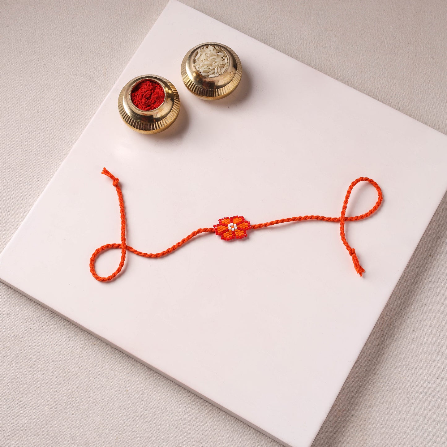 Handmade Beadwork Rakhi for Brother 08