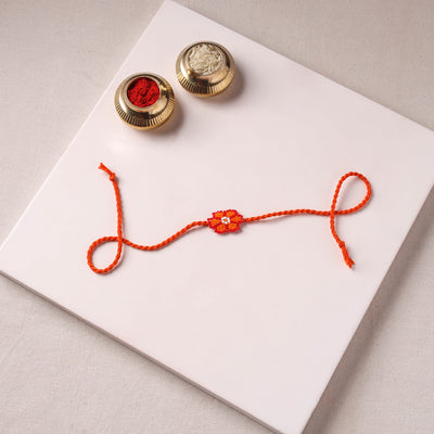 Handmade Beadwork Rakhi for Brother 08