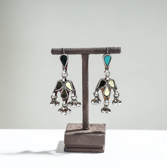 Antique Glass Encrusted Tribal GS Earrings