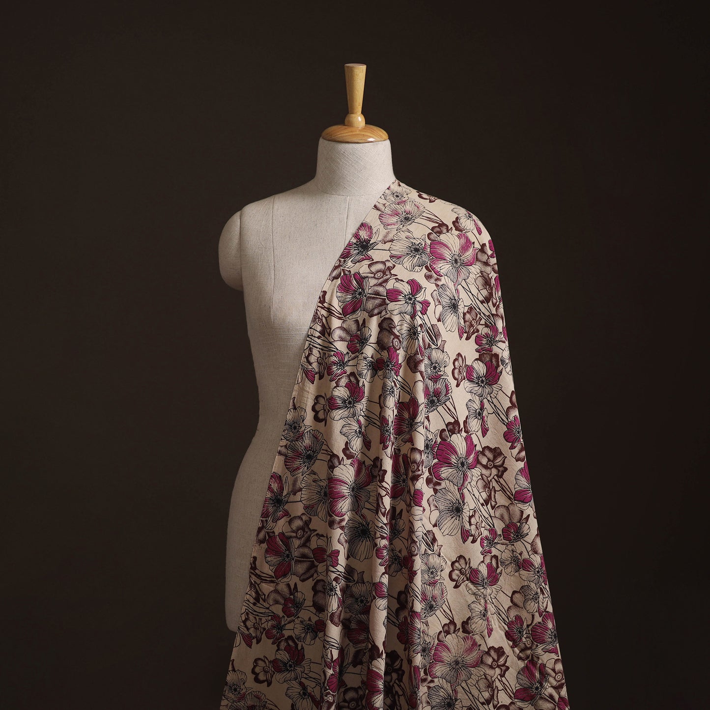 Kalamkari Printed Cotton Fabric 09