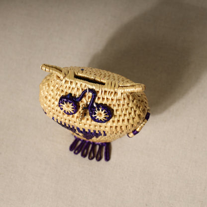 Handmade Sikki Grass Owl Money Bank