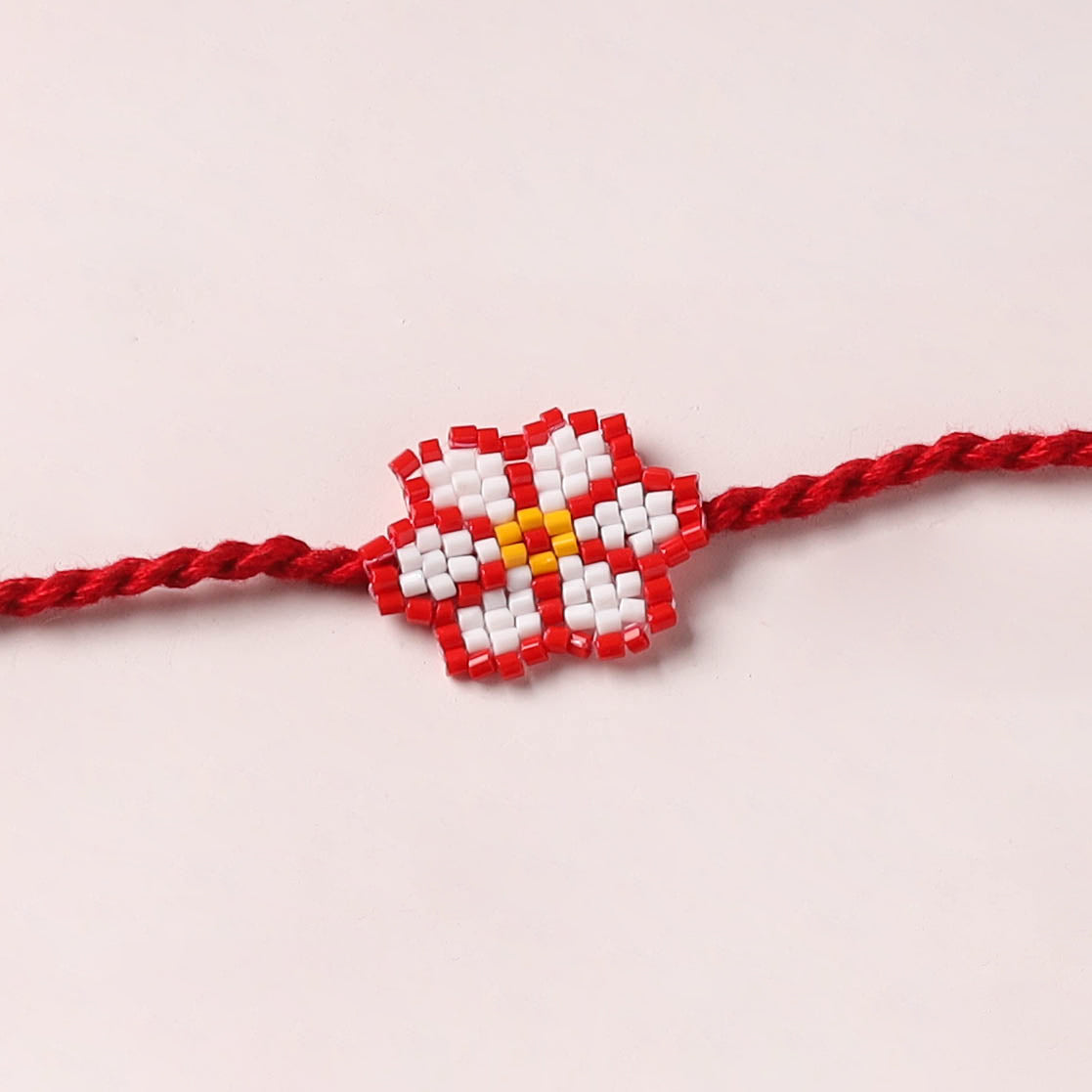 Handmade Beadwork Rakhi for Brother 09