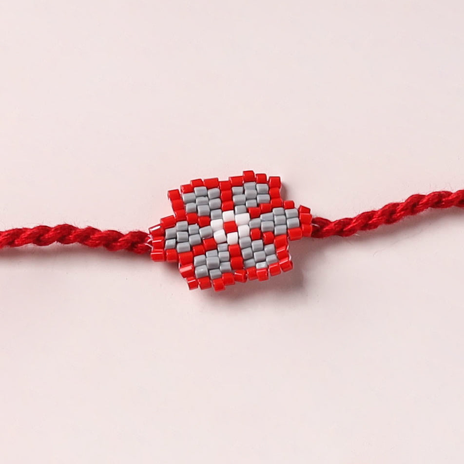 Handmade Beadwork Rakhi for Brother 10