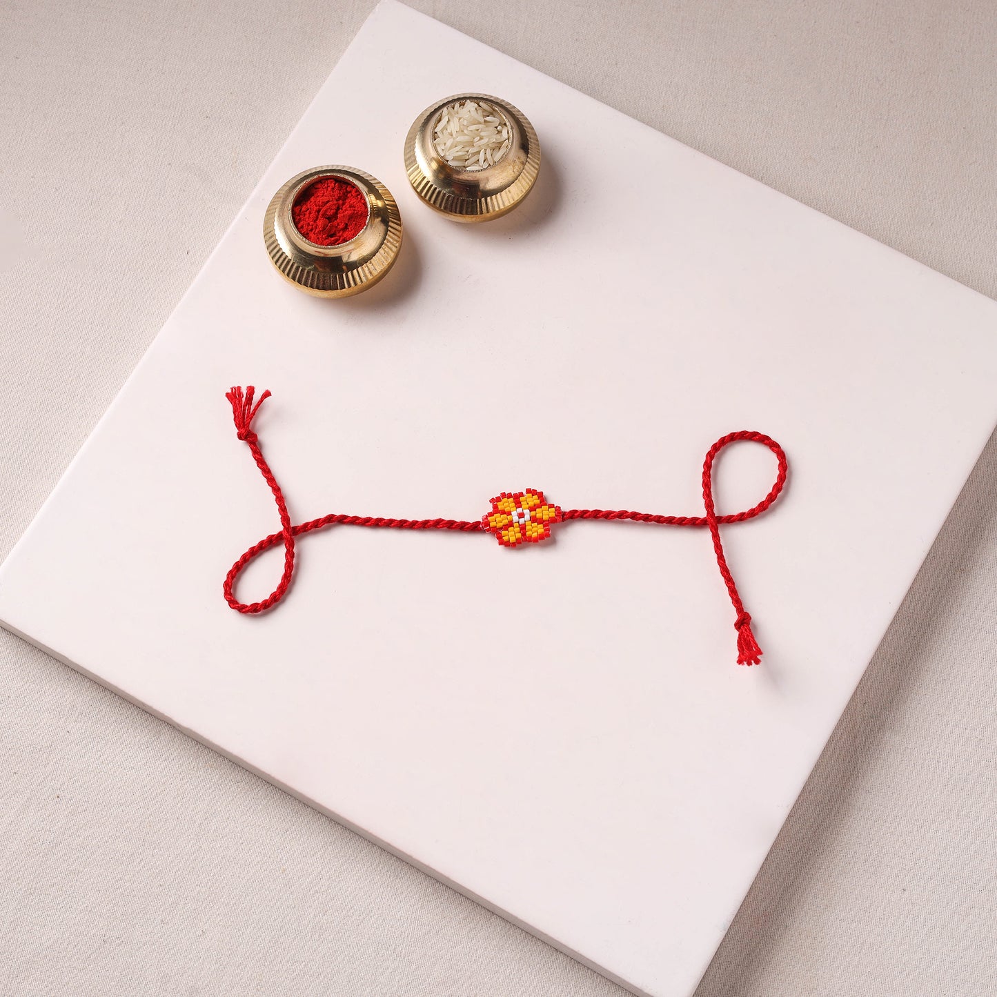 Handmade Beadwork Rakhi for Brother 12