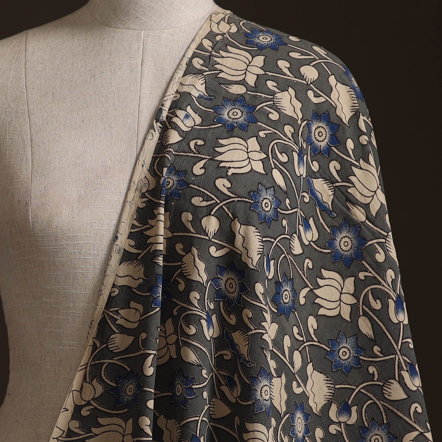 Kalamkari Printed Cotton Fabric 12