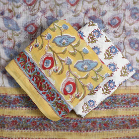  3pc Sanganeri Block Printed Cotton Suit Material with Kota Doria Dupatta 14 Onine at iTokri.com