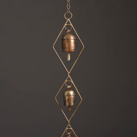 Diamond - Kutch Copper Coated 5 Bells Wind Chimes 22