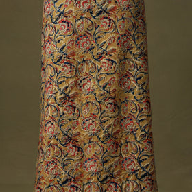 Yellow - kalamkari cotton unstitched kurta material (2.7m)