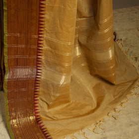 Yellow Kandangi Chettinad Cotton Saree with Border