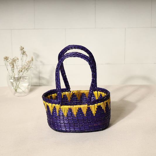 Handmade Sikki Grass Multipurpose Basket (Small)