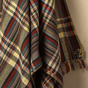 Multicolor - Honeycomb Handloom Cotton Bath Towel