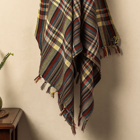 Multicolor - Honeycomb Handloom Cotton Bath Towel