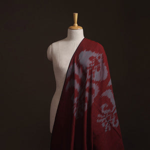 Maroon - Pochampally Central Asian Ikat Cotton Fabric 09