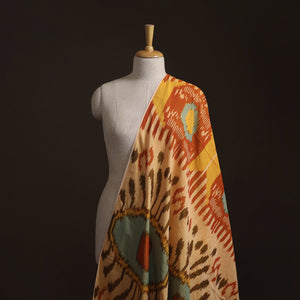 Multicolor - Pochampally Central Asian Ikat Cotton Fabric 10