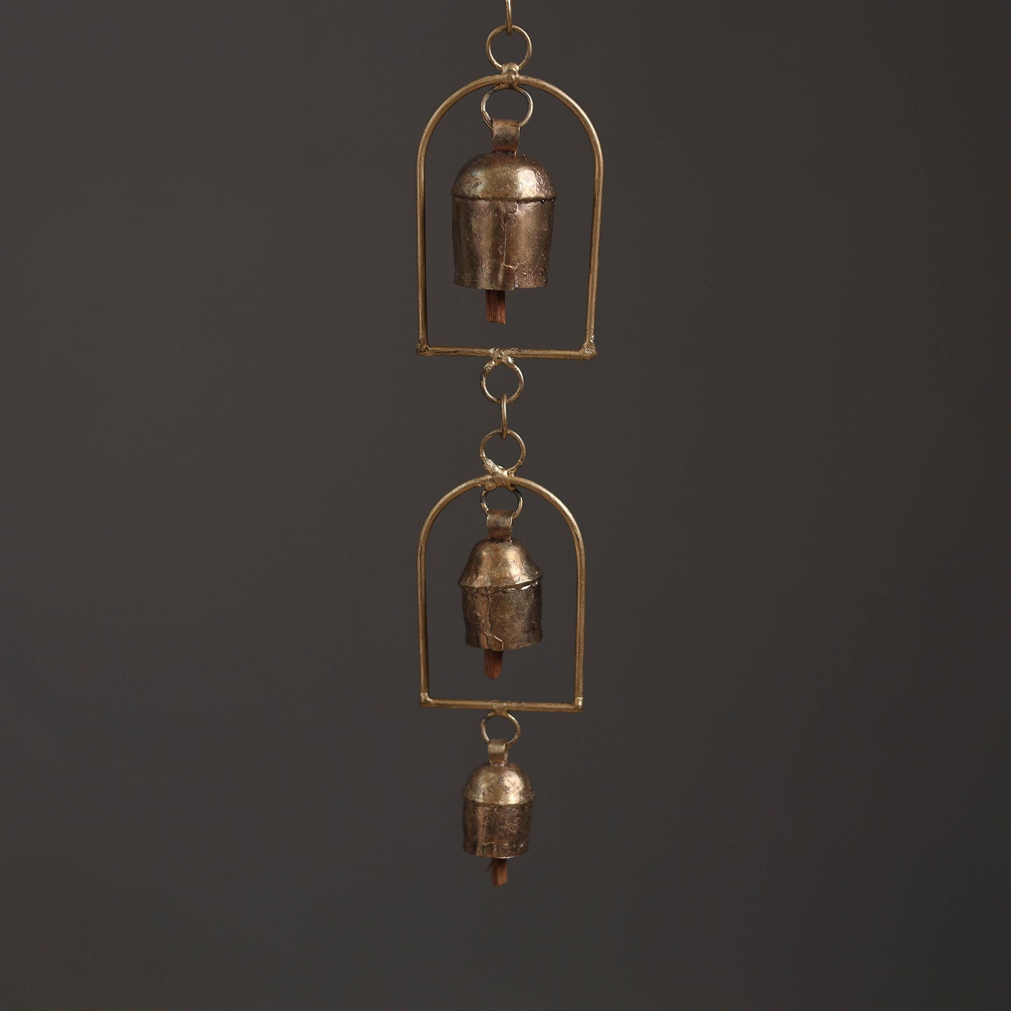 Kutch Copper Coated 5 Bells Wind Chimes 09