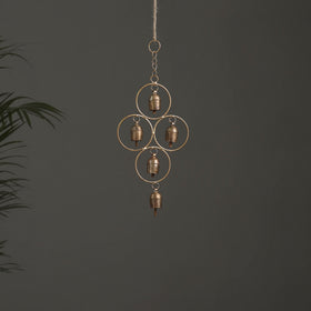 Ring - Kutch Copper Coated 5 Bells Wind Chimes 14