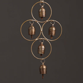 Ring - Kutch Copper Coated 5 Bells Wind Chimes 14