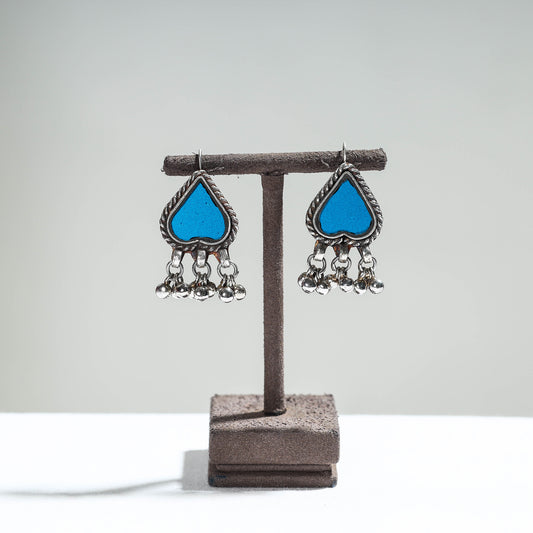 Antique Glass Encrusted Tribal GS Earrings
