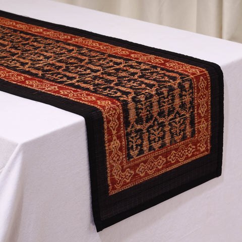 Natural Bamboo Bagh Block Printed Dining Table Runner 04