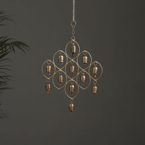 Jhoomer - Kutch Copper Coated 12 Bells Wind Chimes 15