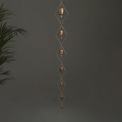 Diamond - Kutch Copper Coated 7 Bells Wind Chimes 16