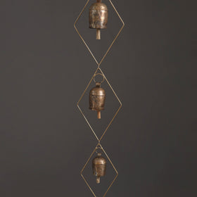 Diamond - Kutch Copper Coated 7 Bells Wind Chimes 16