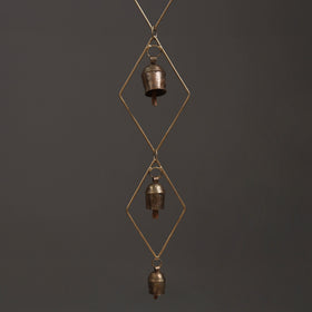 Diamond - Kutch Copper Coated 7 Bells Wind Chimes 16