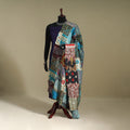 Multicolor - patchwork reversible silk bengal kantha work