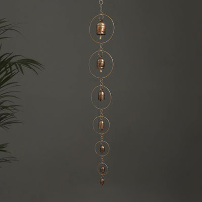 Ring - Kutch Copper Coated 7 Bells Wind Chimes 19