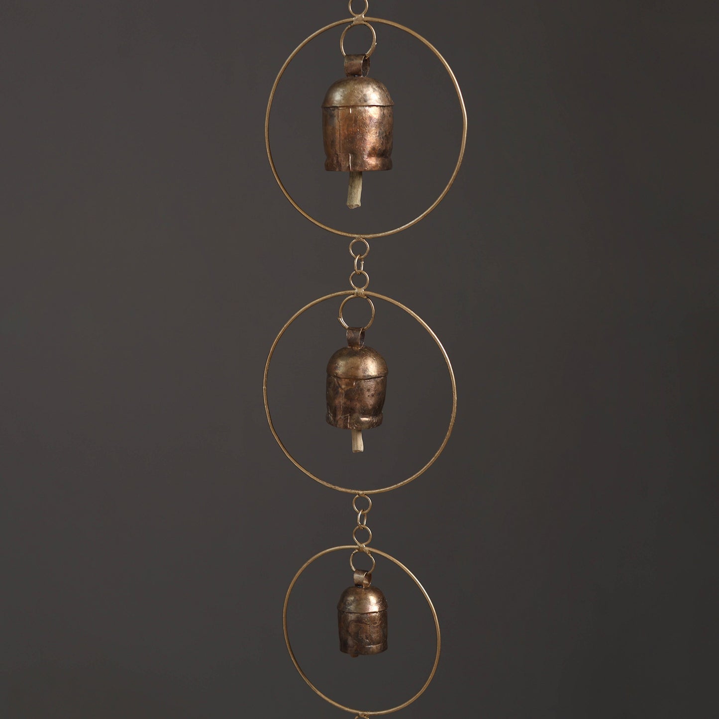 Ring - Kutch Copper Coated 7 Bells Wind Chimes 19
