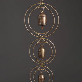 Double Round - Kutch Copper Coated 4 Bells Wind Chimes 18