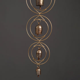 Double Round - Kutch Copper Coated 4 Bells Wind Chimes 18
