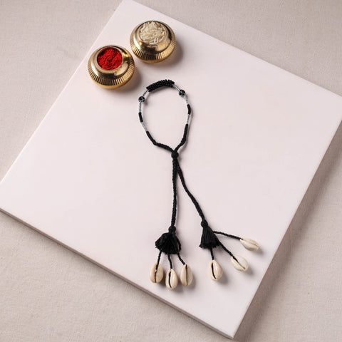 Anant Raksha Thread & Bead Work Lumba Rakhi / Bracelet with Potli 06