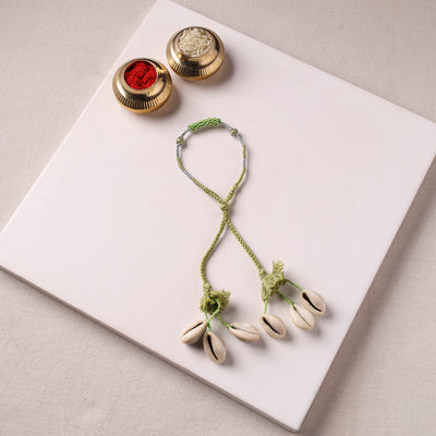 Anant Raksha Thread & Bead Work Lumba Rakhi / Bracelet with Potli 07