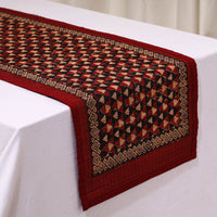 Natural Bamboo Bagh Block Printed Dining Table Runner 12