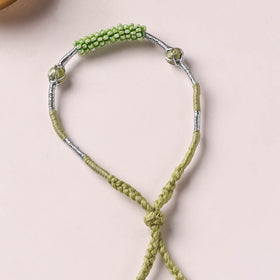 Anant Raksha Thread & Bead Work Lumba Rakhi / Bracelet with Potli 07