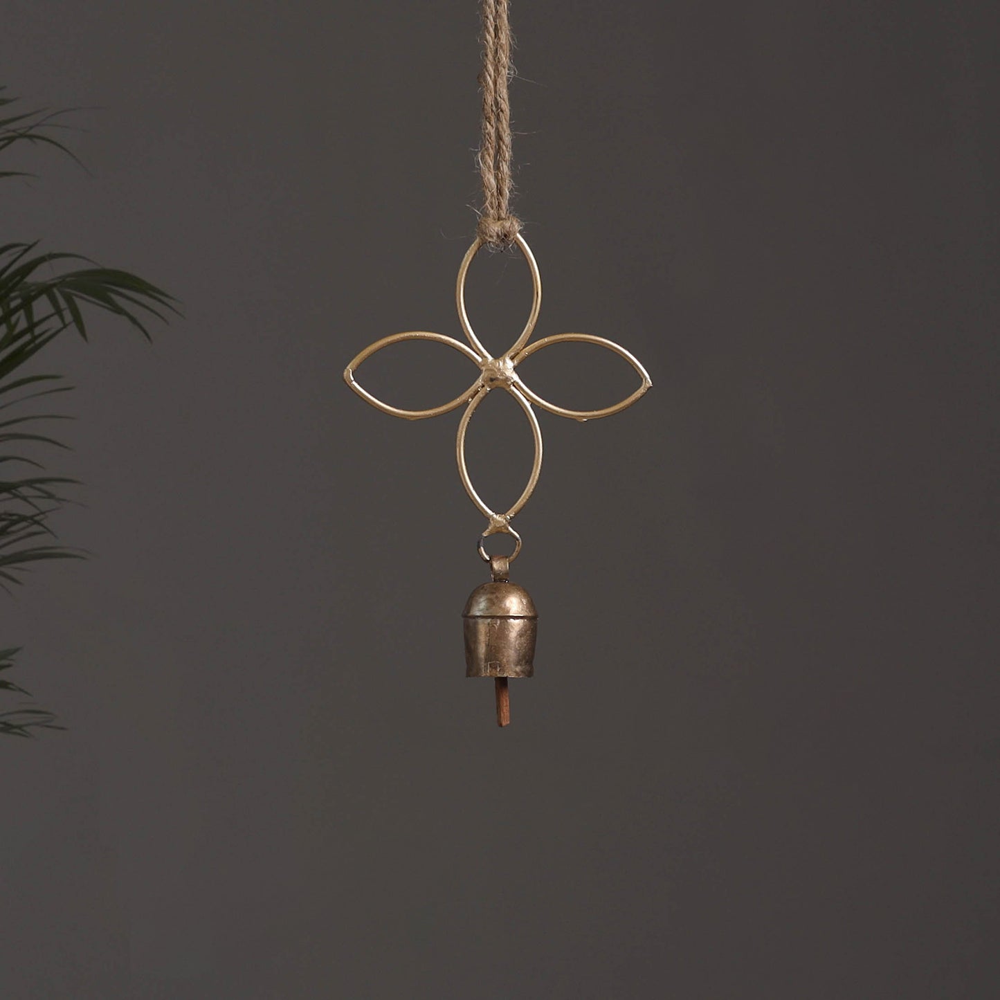 Flower - Kutch Copper Coated Bells Wind Chimes 08