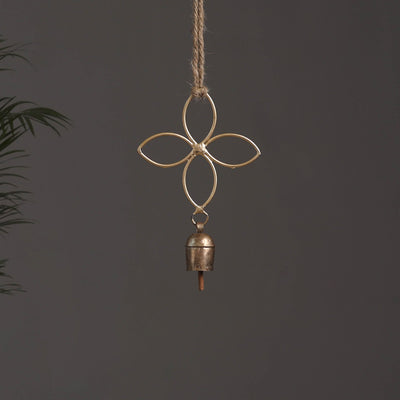 Flower - Kutch Copper Coated Bells Wind Chimes 08