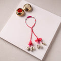 Anant Raksha Thread & Bead Work Lumba Rakhi / Bracelet with Potli 08