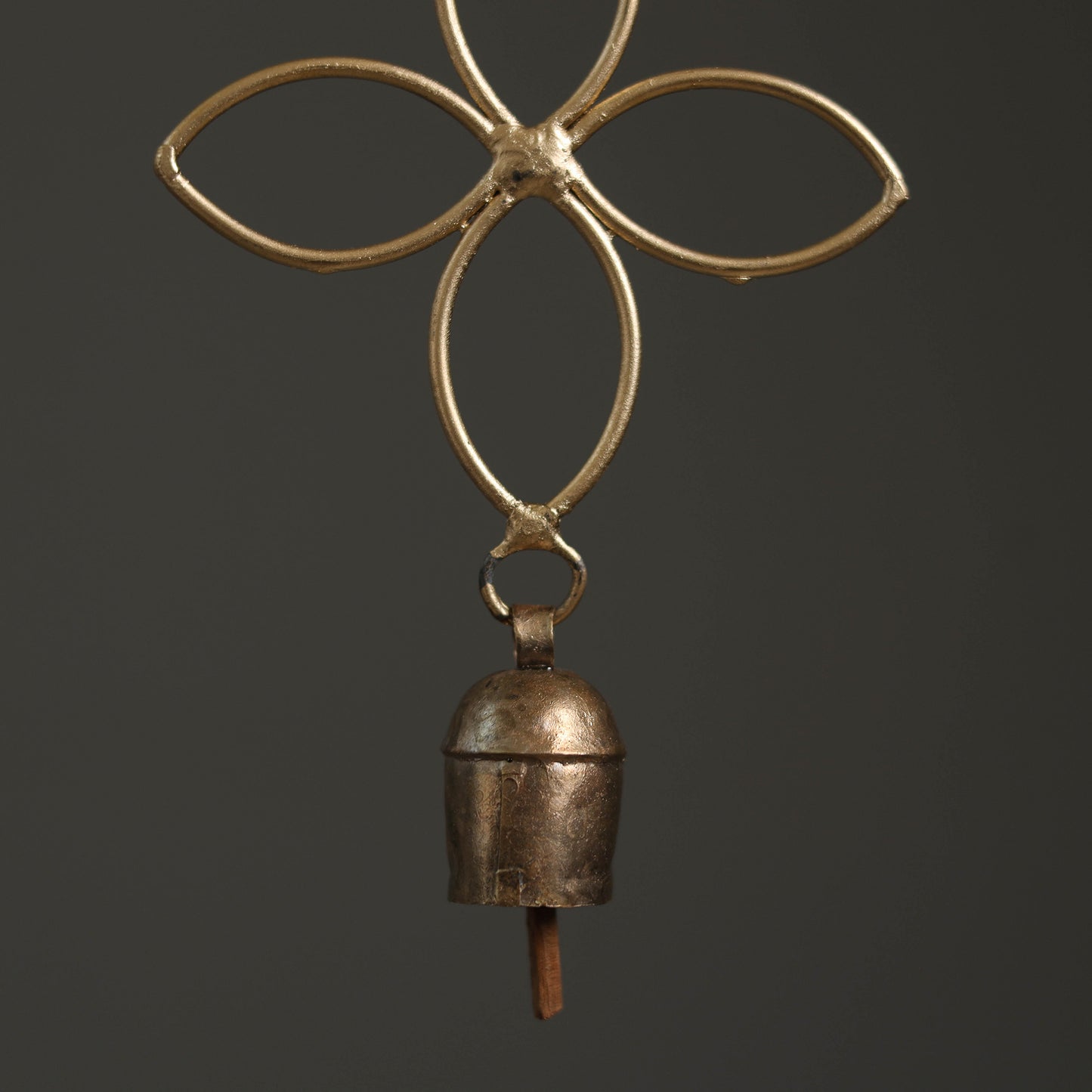 Flower - Kutch Copper Coated Bells Wind Chimes 08