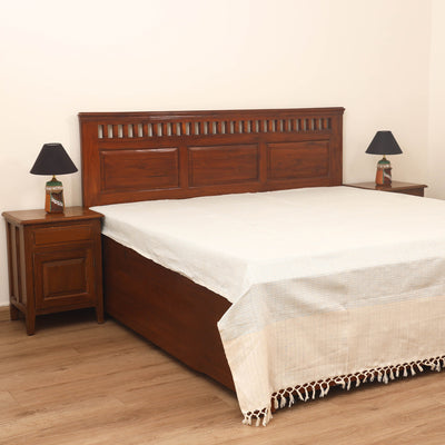 Bijnor Pure Handloom Cotton Double Bed Sheet (108 x 90 in) 43
