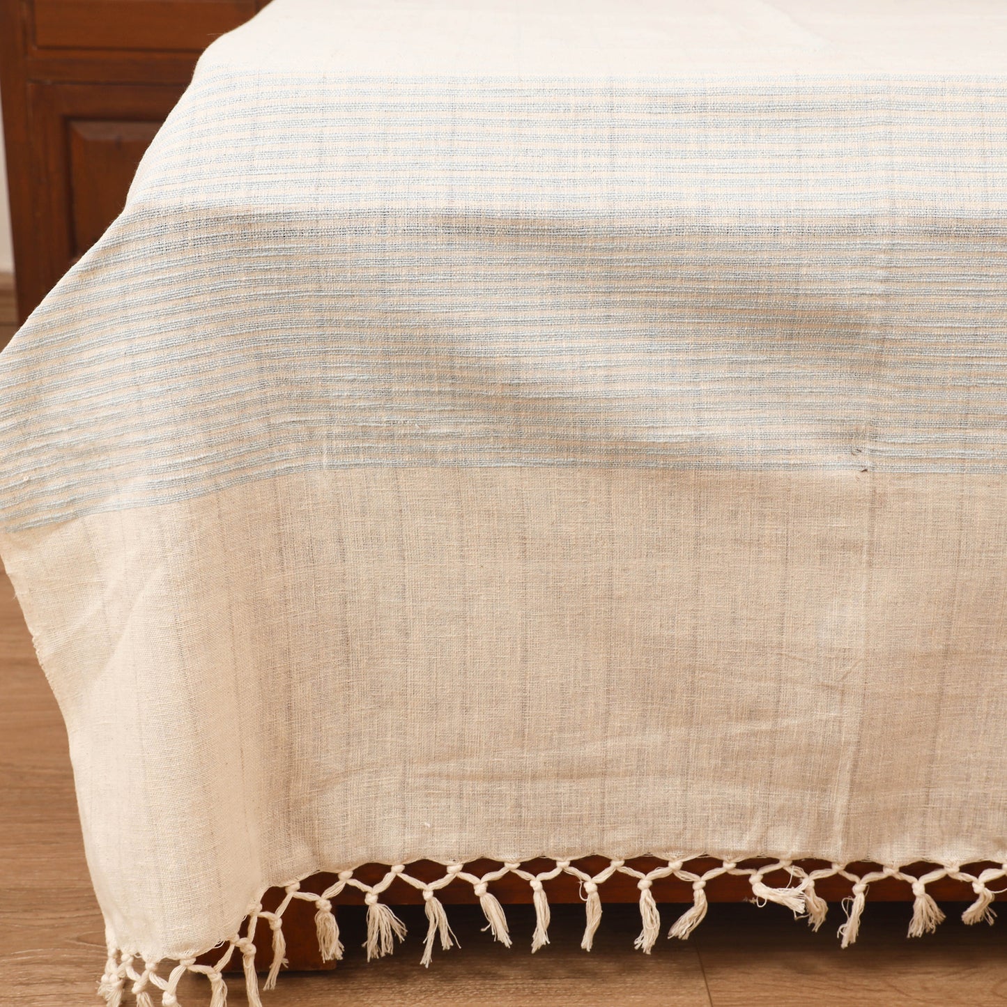 Bijnor Pure Handloom Cotton Double Bed Sheet (108 x 90 in) 43
