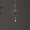Heart - Kutch Copper Coated 2 Bells Wind Chimes 20