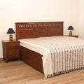 Bijnor Pure Handloom Cotton Double Bed Sheet (108 x 90 in) 44