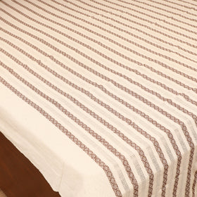 Bijnor Pure Handloom Cotton Double Bed Sheet (108 x 90 in) 44