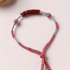 Anant Raksha Thread & Bead Work Lumba Rakhi / Bracelet with Potli 10