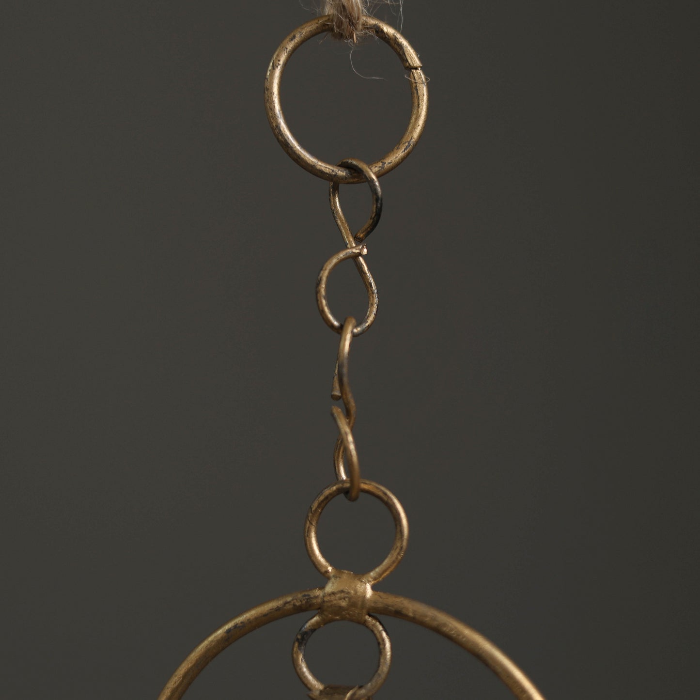 Round - Kutch Copper Coated 2 Bells Wind Chimes 17